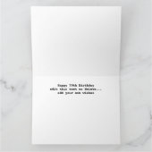 70誕生日マイルストーン誕生日カード1955ファクト サンキューカード (内部)