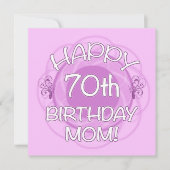 70誕生日ママ カード (正面)