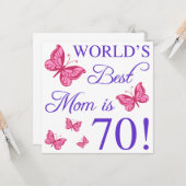 70誕生日ママ カード (正面/裏面インサイチュ)