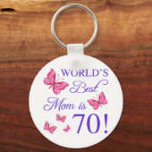 70誕生日ママ キーホルダー (正面)