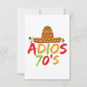 70誕生日メキシコパーティーシンコデマヨフィエスタ サンキューカード (正面)