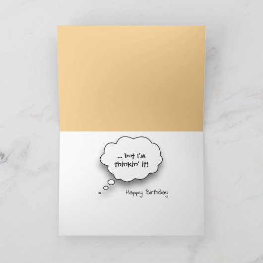 70誕生日メルカットがソンブレロを着て カード (内部)