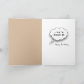 70誕生日メルカットがソンブレロを着て カード (内部)