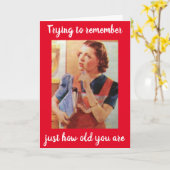 **70誕生日ユーモア**君の年齢を思い出せないのか？ カード (黄色い花)