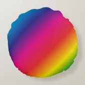 70誕生日ワールドファブ最高のルレインボー ラウンドクッション (裏面)