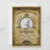 70誕生日ヴィンテージレトロフォトサプライズパーティー 招待状 (正面)