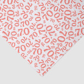 70誕生日乱数パターンサンゴ/白70番目 薄葉紙 (詳細)