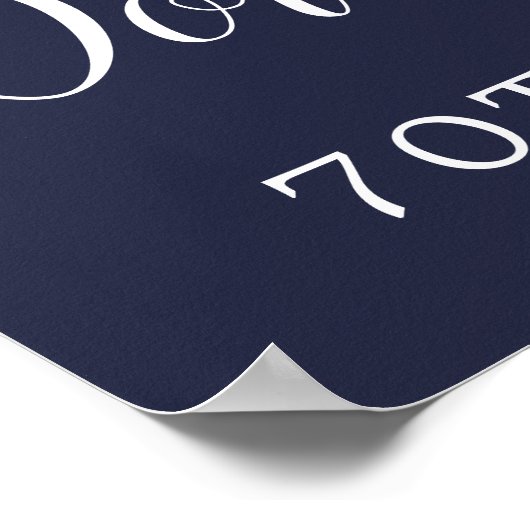 70誕生日写真ムーディパープルフローラへようこそ ポスター (角)