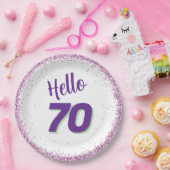70誕生日又は任意の年齢 ペーパープレート (パーティー)
