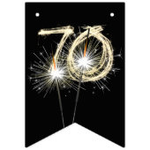 70誕生日又は記念日パーティー バンティングフラッグ (第3の旗)