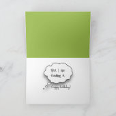 70誕生日向けガーンジー・カウユーモア カード (内部)