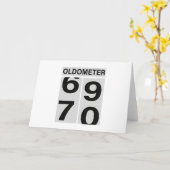 70誕生日回転計 カード (黄色い花)