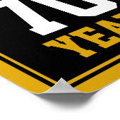 70誕生日応援&ビール70年おもしろい ポスター (角)