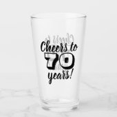 70誕生日応援~70年ビール/飲み タンブラーグラス (正面)