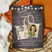 70誕生日招待状ヴィンテージ7誕生日 招待状