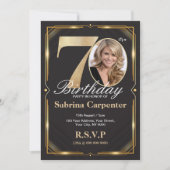 70誕生日招待状(写真あり) 招待状 (正面)