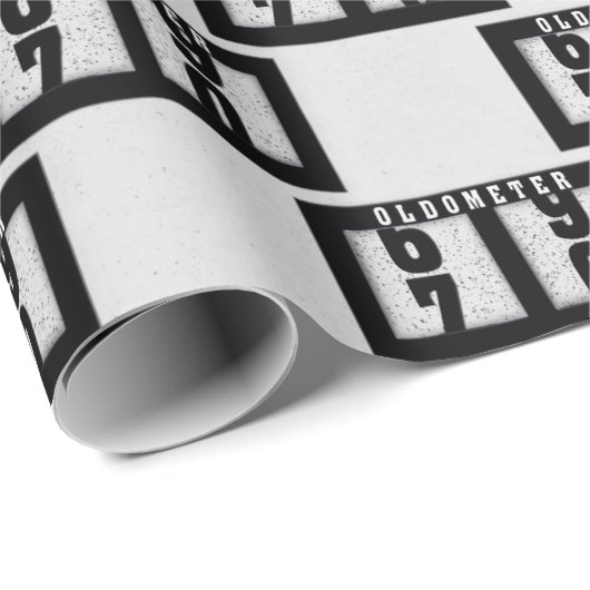 70誕生日用ブラックオドメータ ラッピングペーパー (ロールコーナー)