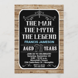 70誕生日男ザ・神話ザ・レジェンド70 YRS 招待状