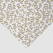 70誕生日番クール号パターン金ゴールドと白 薄葉紙 (詳細)