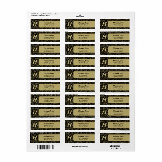 70誕生日番クール号パターン金ゴールドと黒 ラベル (フルシート)