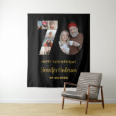 70誕生日番号70フォトコラージッモダンク タペストリー (インサイチュ)