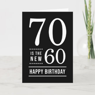 70誕生日白黒番70が新型60 カード