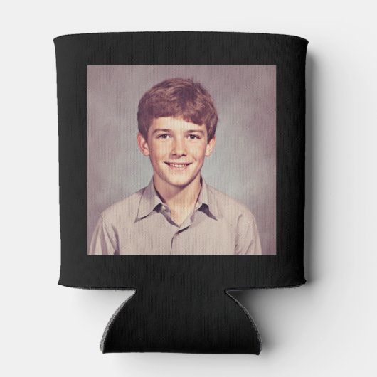 70誕生日白黒Instagram写真 缶クーラー (裏面)