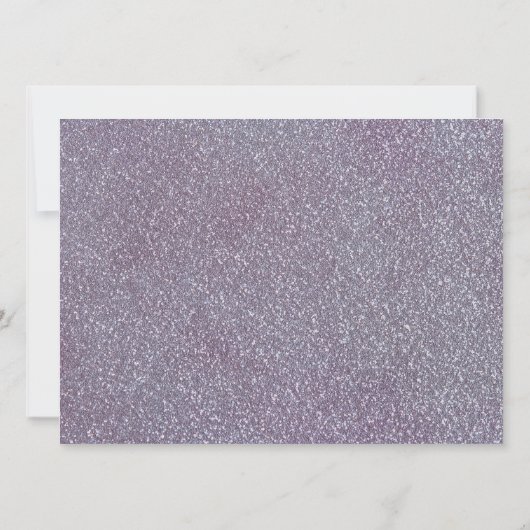 70誕生日紫の花 招待状 (裏面)