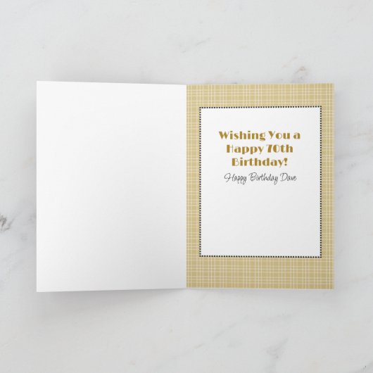 70誕生日赤ワイン漫画おもしろいはっきりした カード (内部)