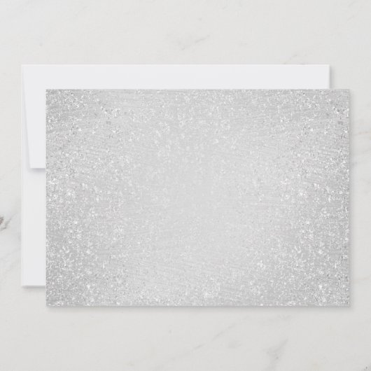 70誕生日銀風船グリッター日付を保存 招待状 (裏面)