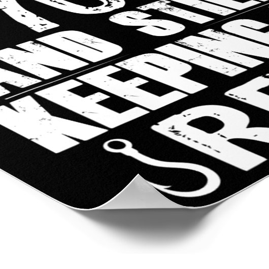 70誕生日魚釣り70歳の漁師ギフト ポスター (角)