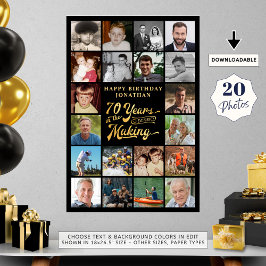 70誕生日20写真70年の制作期間 ポスター
