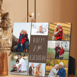 70誕生日7フォトコラージュ温褐色 フォトプラーク<br><div class="desc">写真のプラークとハッピー70誕生日パーソナライズされたを言いなさい。この写真テンプレートは、誕生日の挨拶の写真のコラージュに表示されお気に入りのる7枚の写真を追加するのまわりにために設定されている。タイポグラフィ読の単なる"Happy 70誕生日カジュアル"。「70th」は実際に編集可能もしで、誕生日にこれを望ん違うだ。このデザインは暖茶のカラーパレットを持っている – 編集可能な年齢の他の色は私の店で利用可能である。</div>