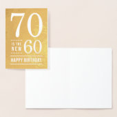 70誕生日70が新型60 箔カード (ディスプレー)
