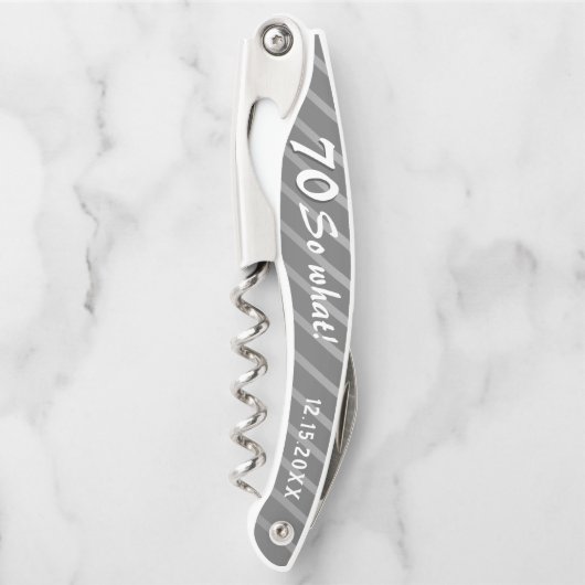 70誕生日70エレガントそモダンの誕生日 ソムリエナイフ (正面)