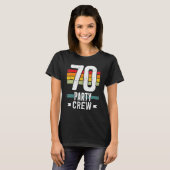 70誕生日70パーティークルー分隊70th BdayグループBi Tシャツ (正面フル)