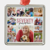 70誕生日70写真集 メタルオーナメント (正面)