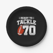 70誕生日70年カップル記念日に取り組む ペーパープレート (正面)