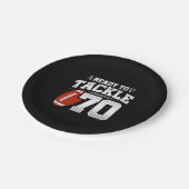 70誕生日70年カップル記念日に取り組む ペーパープレート (アングル)