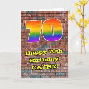70誕生日:おもしろいグラフィティインスパイア – レボイン70 カード