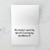 「70誕生日」があなたに願ってい気にる カード (内部)