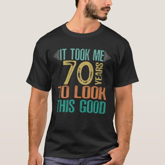 70誕生日 – このGを見るのに70年かかった Tシャツ (正面)
