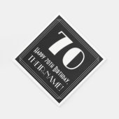 70誕生日~アールデコインスパイア見る70名 スタンダードランチョンナプキン (角)