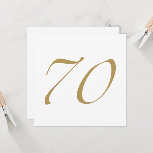 70誕生日 カード (正面/裏面インサイチュ)