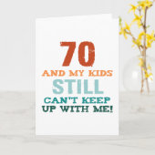 70誕生日 カード (黄色い花)