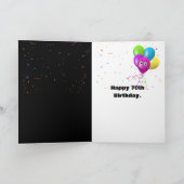 70誕生日 カード (内部)