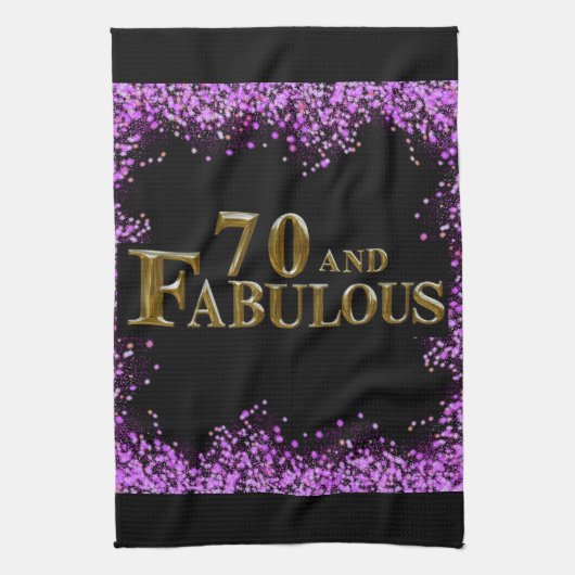 70誕生日 キッチンタオル (縦)