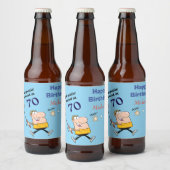 70誕生日 ビールラベル (ボトル)