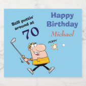 70誕生日 ビールラベル (シングルラベル)