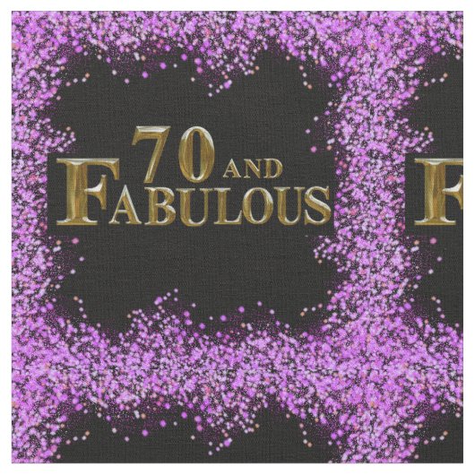 70誕生日 ファブリック (クローズアップ)